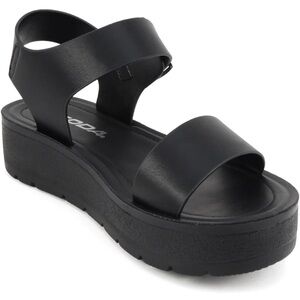 Soda Black Platform Sandals - BNIB - Size 7